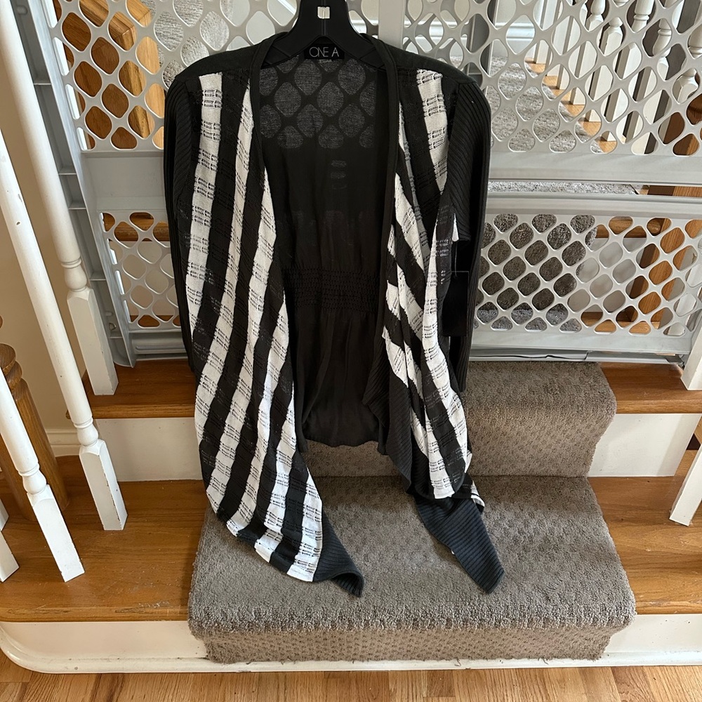 One A cardigan sweater